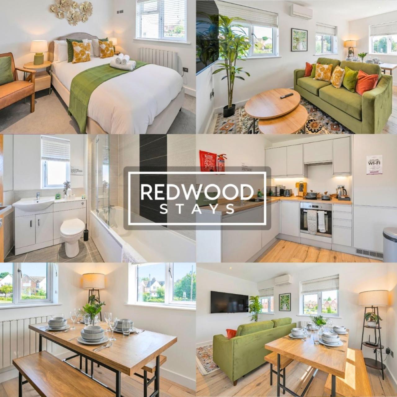 Modern Serviced Apartments For Contractors & Families With Free Parking, Wifi & Netflix By Redwood Stays Basingstoke Exterior photo